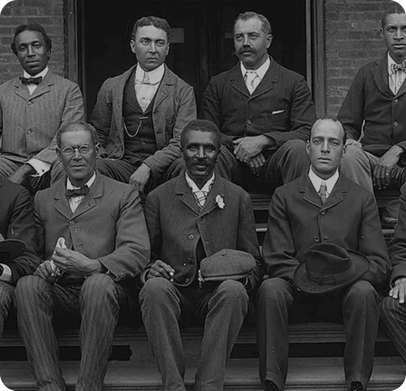 Historical photograph of professional chauffeurs representing our legacy