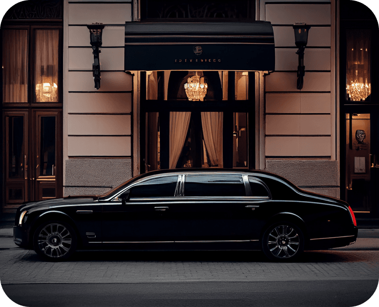 Luxury chauffeur-driven car