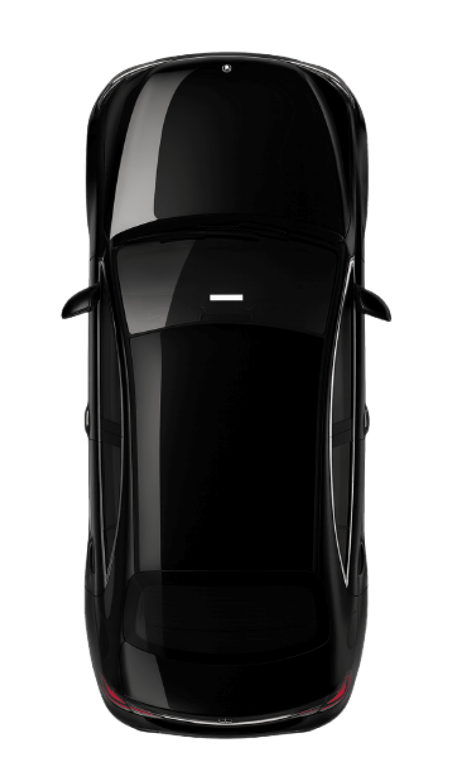 Luxury car top view